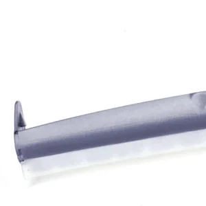 Aufsatz Silikonlippe mit schwarzer Bürstenleiste, 238mm